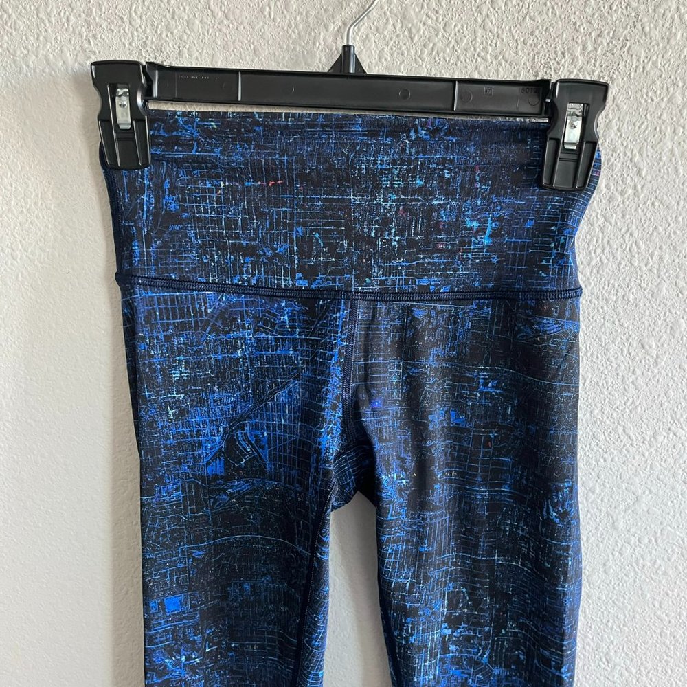 Lululemon Women's Train Time Leggings City Light Multi Black Size 2 - Picture 5 of 9